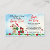 Weihnachtsbär Bearly Wait Showbuchanfrage Begleitkarte (Vorderseite)