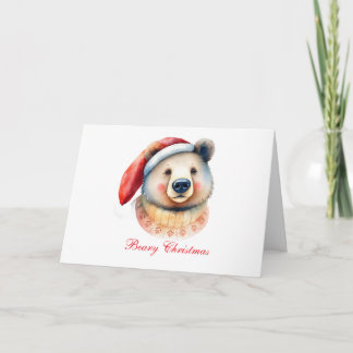 Weihnachtsbär Beary Dankeskarte
