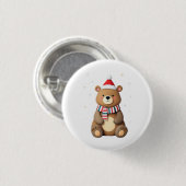 Weihnachtsbär Button (Vorne & Hinten)
