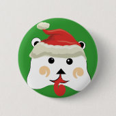 Weihnachtsbär Button (Vorderseite)