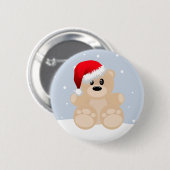 Weihnachtsbär Button (Vorne & Hinten)