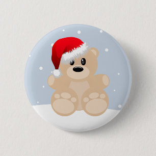 Weihnachtsbär Button