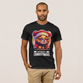 Weihnachtsbär Cartoon T - Shirt (Vorne ganz)