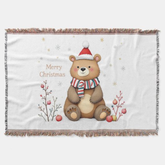 Weihnachtsbär Decke (Vorderseite)