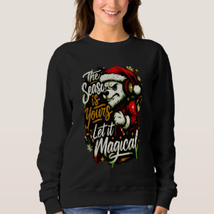 Weihnachtsbär-DJ-Geschenk für Frauen zum Kuscheln Sweatshirt