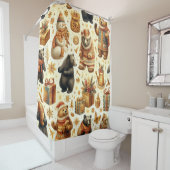 Weihnachtsbär Duschvorhang (Beispiel)