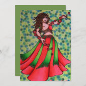 Weihnachtsbär Einladung (Vorne/Hinten)