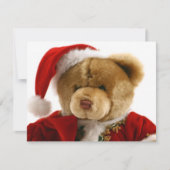 Weihnachtsbär Feiertagskarte (Vorderseite)