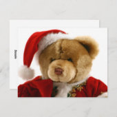 Weihnachtsbär Feiertagskarte (Vorne/Hinten)