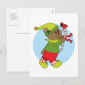 Weihnachtsbär Feiertagspostkarte (Vorne/Hinten)