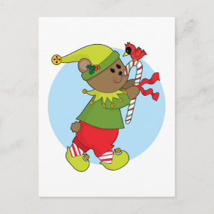 Weihnachtsbär Feiertagspostkarte