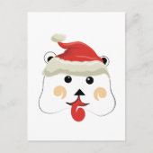 Weihnachtsbär Feiertagspostkarte (Vorderseite)