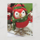 Weihnachtsbär Feiertagspostkarte (Vorderseite)