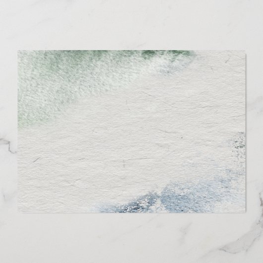 Weihnachtsbär Folieneinladung (Rückseite)