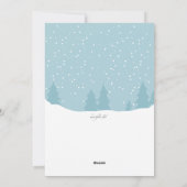 Weihnachtsbär Geburtstag des Babys Ankündigung (Rückseite)