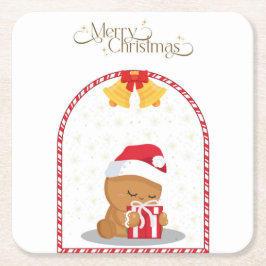 Weihnachtsbär Geschenk Untersetzer