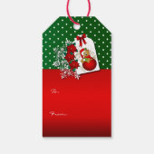 Weihnachtsbär Geschenkanhänger (Rückseite)