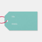 Weihnachtsbär Geschenkanhänger (Rückseite Horizontal)