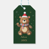 Weihnachtsbär Geschenkanhänger (Rückseite)