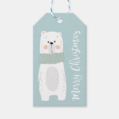 Weihnachtsbär Geschenkanhänger (Vorderseite)