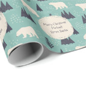 Weihnachtsbär Geschenkpapier (Rolleneckpunkt)