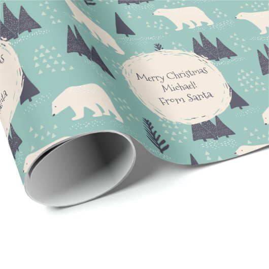 Weihnachtsbär Geschenkpapier (Rolleneckpunkt)