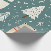 Weihnachtsbär Geschenkpapier (Ecke)