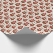 Weihnachtsbär Geschenkpapier (Ecke)