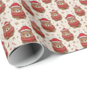 Weihnachtsbär Geschenkpapier (Rolleneckpunkt)