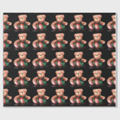 Weihnachtsbär Geschenkpapier (Flach)