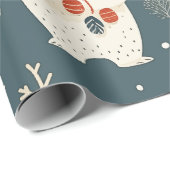 Weihnachtsbär Geschenkpapier (Rolleneckpunkt)