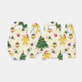 Weihnachtsbär, Glocken und Baum Geschenkschachtel (Ungefaltet)