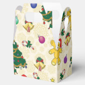 Weihnachtsbär, Glocken und Baum Geschenkschachtel (Geöffnet)