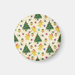 Weihnachtsbär, Glocken und Baum Magnet