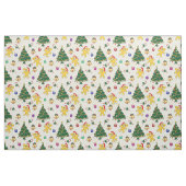 Weihnachtsbär, Glocken und Baum Stoff (Fat Quarter (45,7 x 55,9 cm))