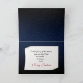 Weihnachtsbär im Fenster Feiertagskarte (Innenseite)