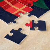 Weihnachtsbär im Pullover für gemütliche Familienf Puzzle (Seite)