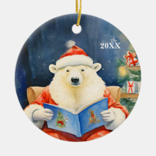 Weihnachtsbär individualisieren Datum Ornament