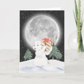 Weihnachtsbär Karte (Vorderseite)