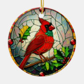 Weihnachtsbär Keramik Ornament (Vorne)