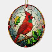 Weihnachtsbär Keramik Ornament (Links)