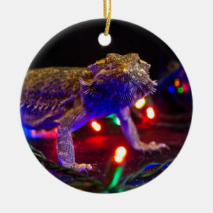 Weihnachtsbär Keramik Ornament