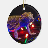 Weihnachtsbär Keramik Ornament (Links)