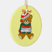 Weihnachtsbär Keramikornament (Rechts)