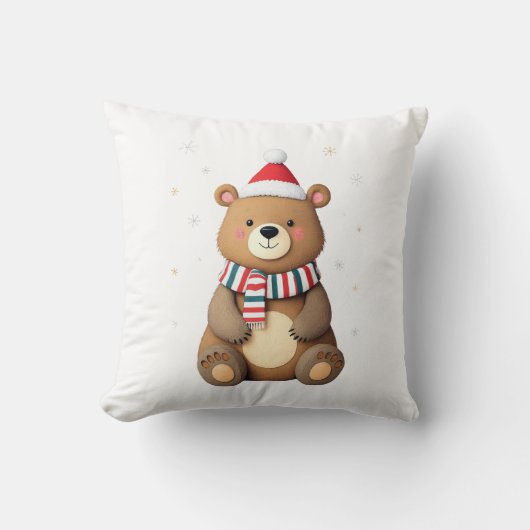 Weihnachtsbär Kissen (Vorderseite)