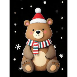 Weihnachtsbär Kissen