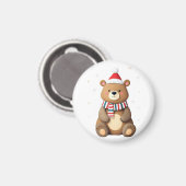 Weihnachtsbär Magnet (Vorderseite/Rückseite)