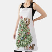 Weihnachtsbär mit Baum Schürze (InSitu)