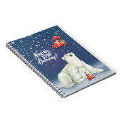 Weihnachtsbär mit festlichen Gnomen Notizblock (Rechte Seite)