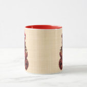 Weihnachtsbär mit Geschenk und Licht Tasse (Zentrum)